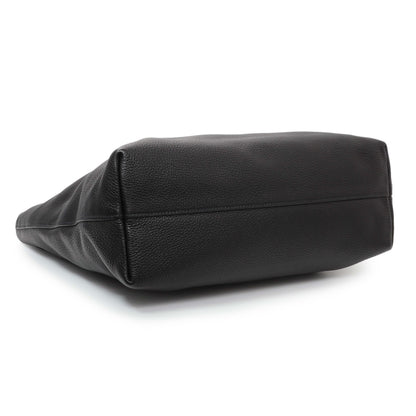 Exclusive Prada Black Vitello Daino Tote — Back View