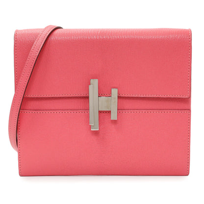Exclusive Hermes Pink Chevre Cinhetic To Go Shoulder Bag — Front View