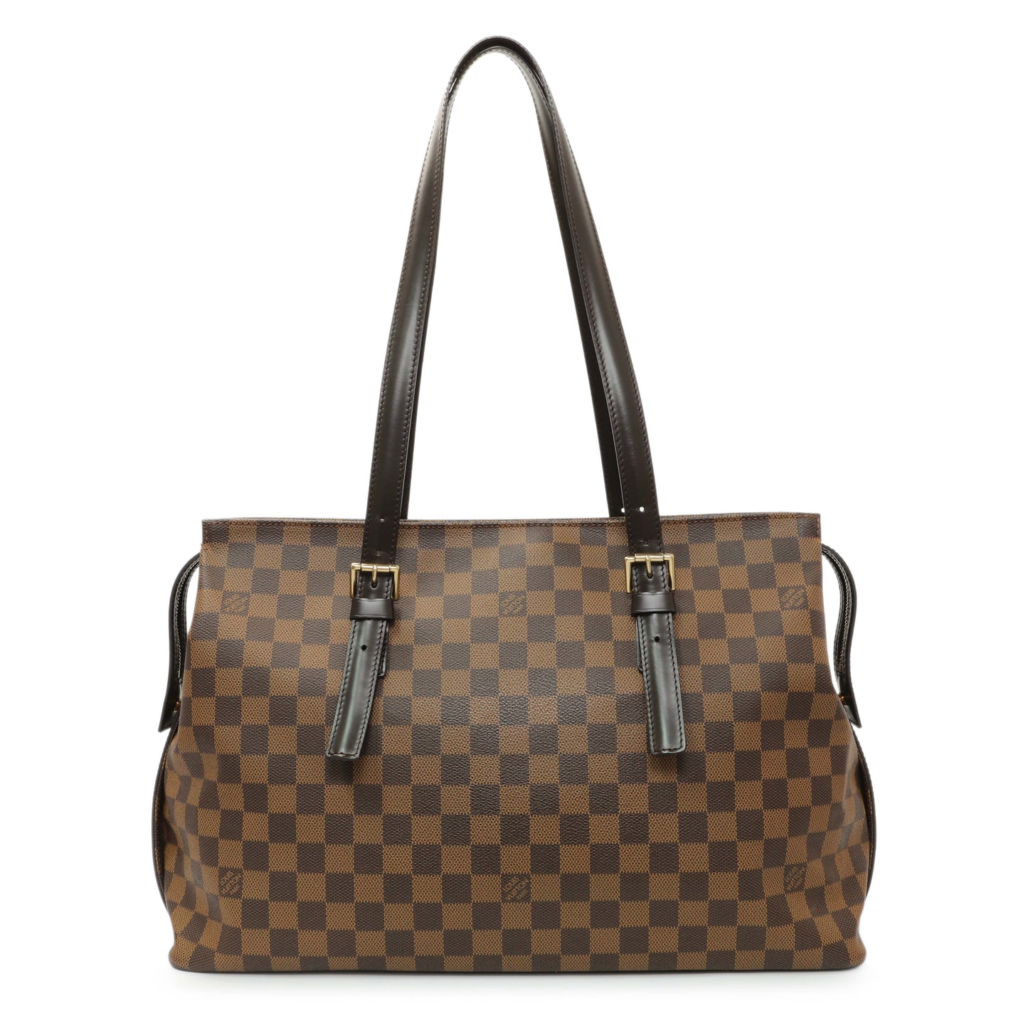 Exclusive Louis Vuitton Damier Ebene Chelsea Tote — Front View