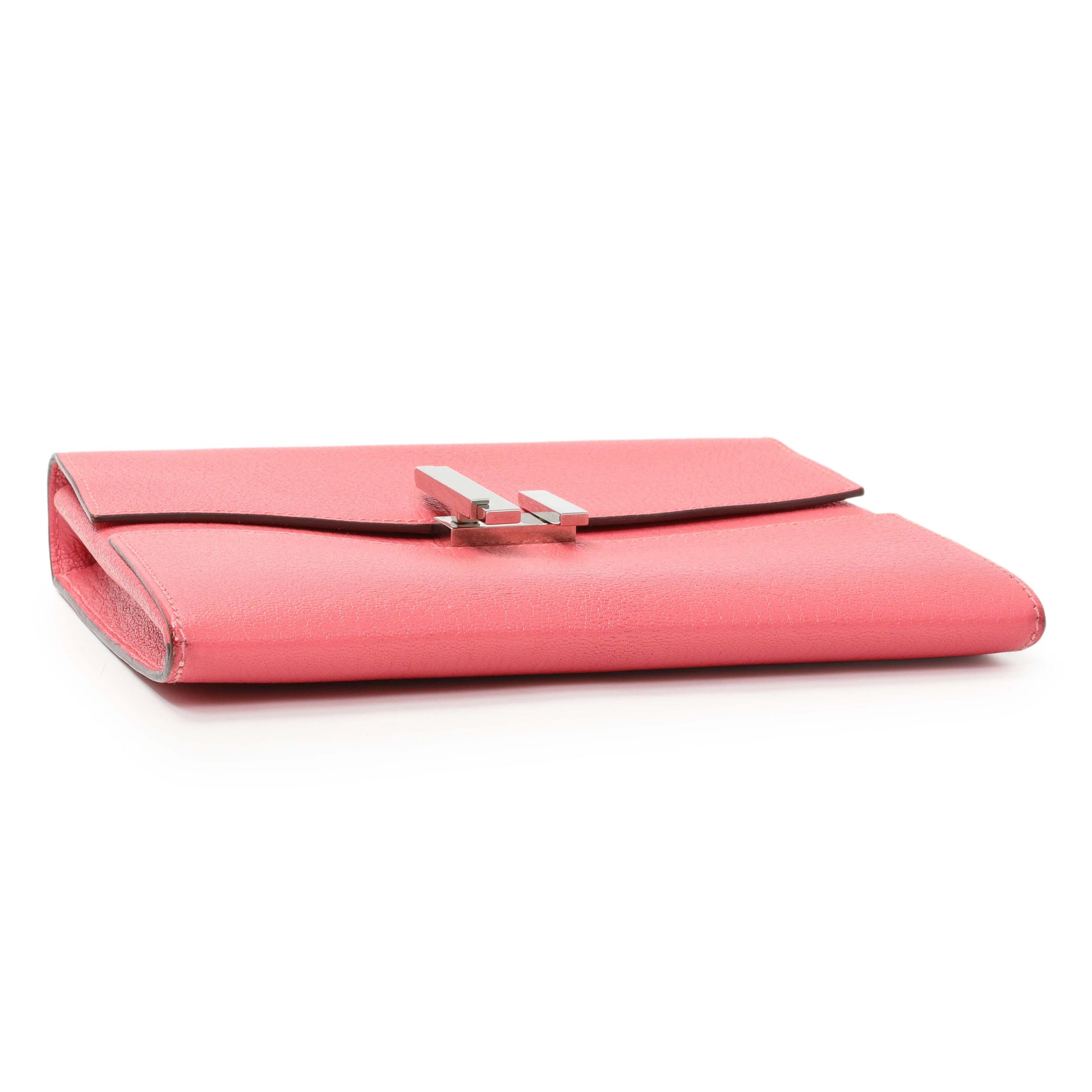 Exclusive Hermes Pink Chevre Cinhetic To Go Shoulder Bag — Back View