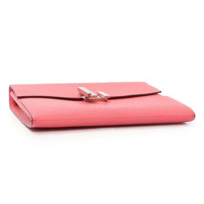 Exclusive Hermes Pink Chevre Cinhetic To Go Shoulder Bag — Back View