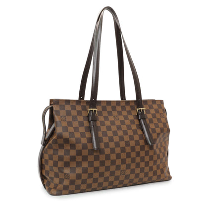 Exclusive Louis Vuitton Damier Ebene Chelsea Tote — Side View