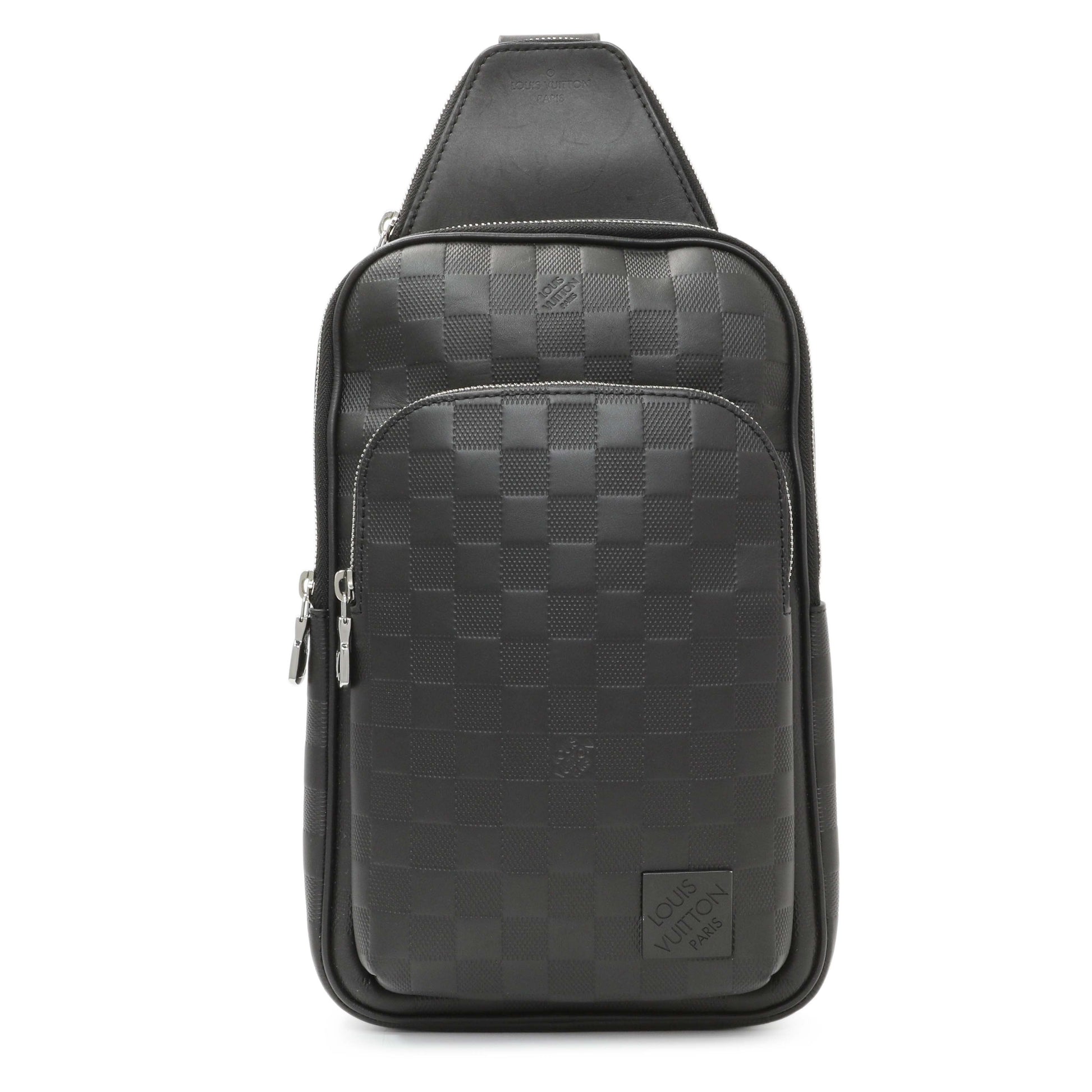 Exclusive Louis Vuitton Damier Onyx Avenue Sling Bag NM — Front View