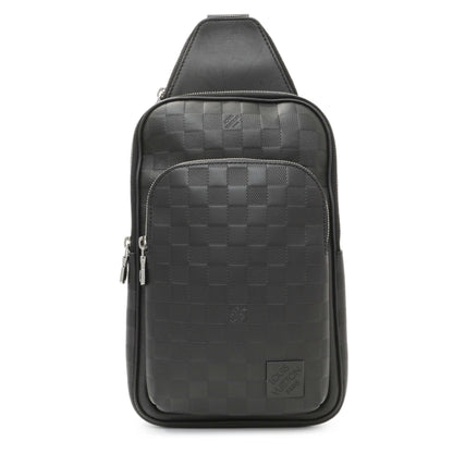 Exclusive Louis Vuitton Damier Onyx Avenue Sling Bag NM — Front View