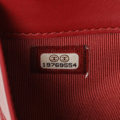Exclusive Chanel Red Quilted Caviar Yen Wallet — Alternate View 15