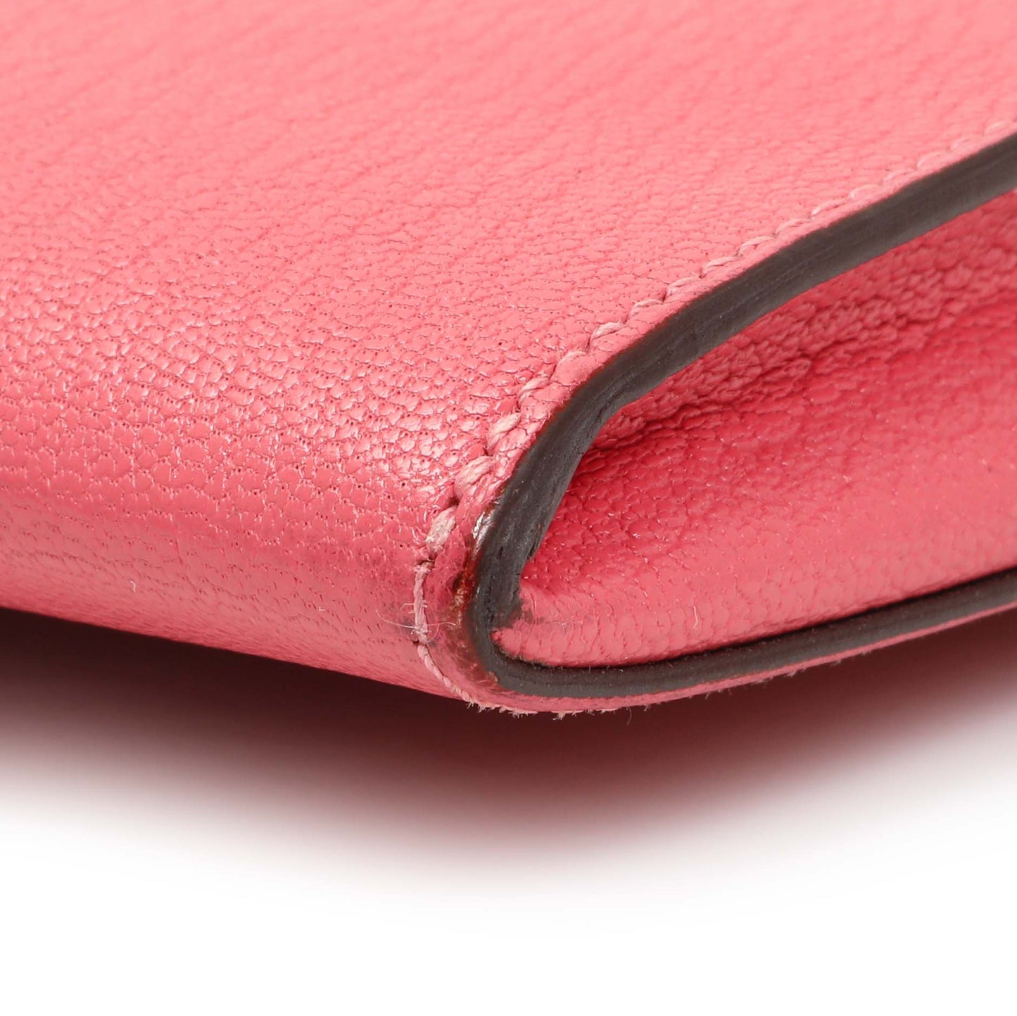 Exclusive Hermes Pink Chevre Cinhetic To Go Shoulder Bag — Detail View