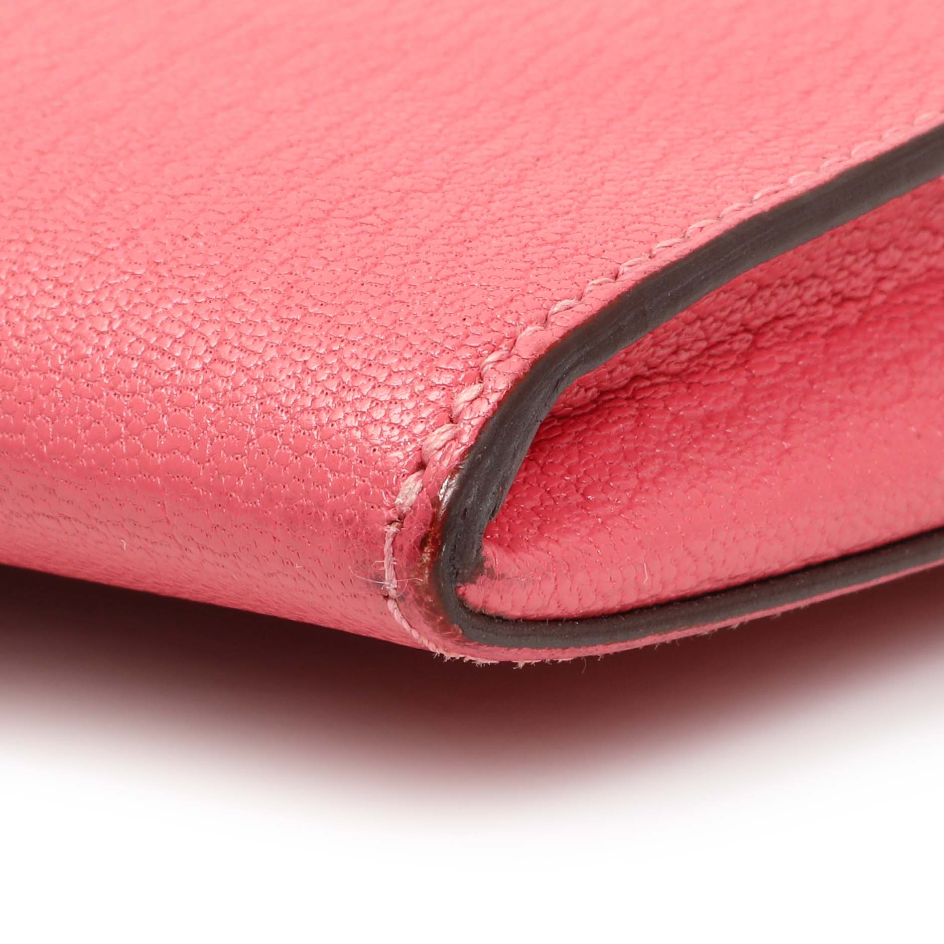 Exclusive Hermes Pink Chevre Cinhetic To Go Shoulder Bag — Detail View