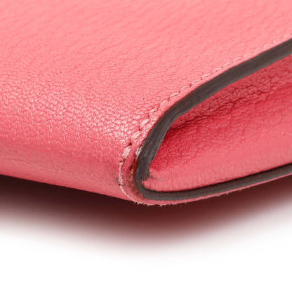 Exclusive Hermes Pink Chevre Cinhetic To Go Shoulder Bag — Detail View