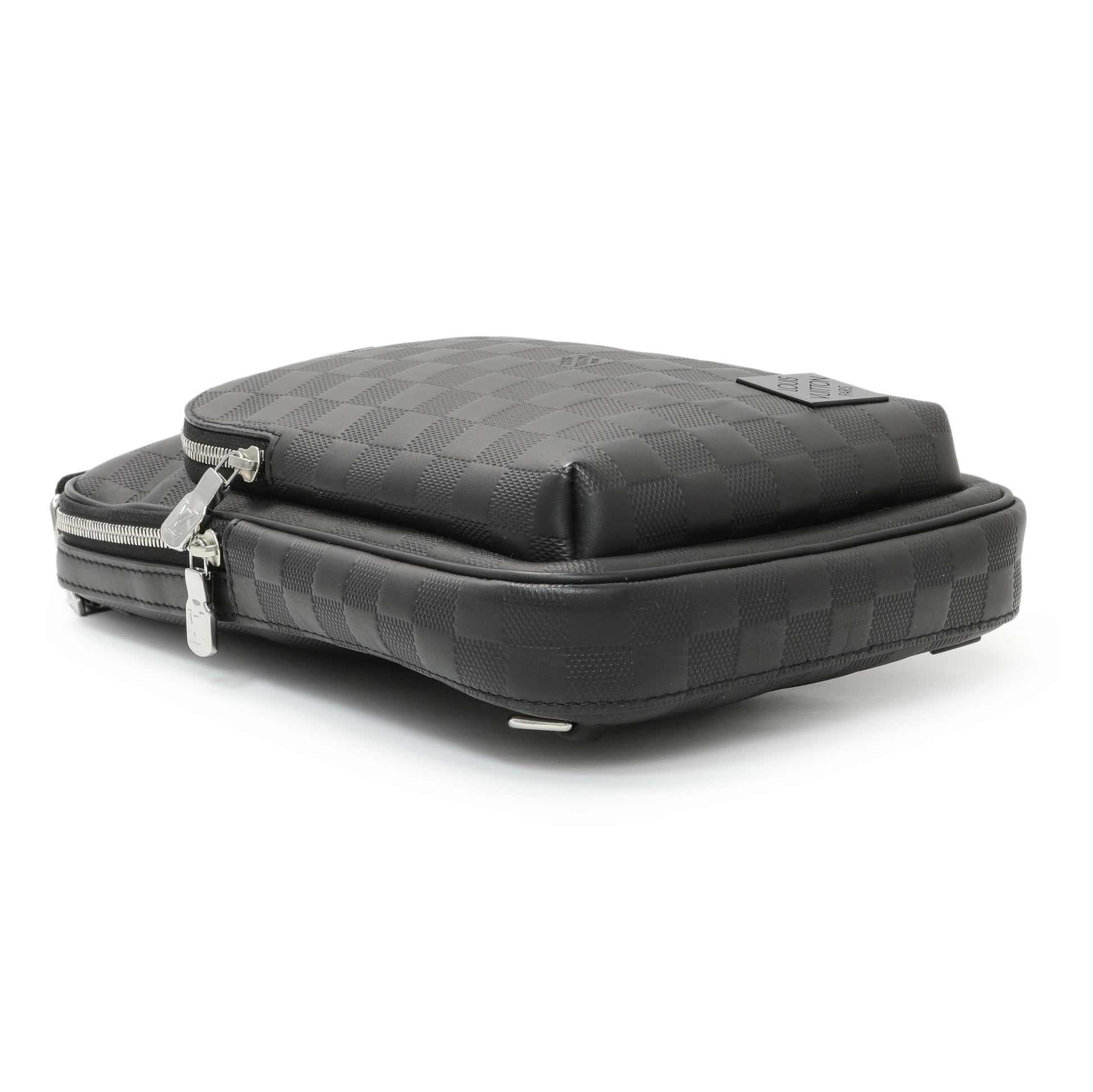 Exclusive Louis Vuitton Damier Onyx Avenue Sling Bag NM — Back View