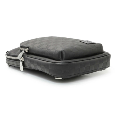 Exclusive Louis Vuitton Damier Onyx Avenue Sling Bag NM — Back View