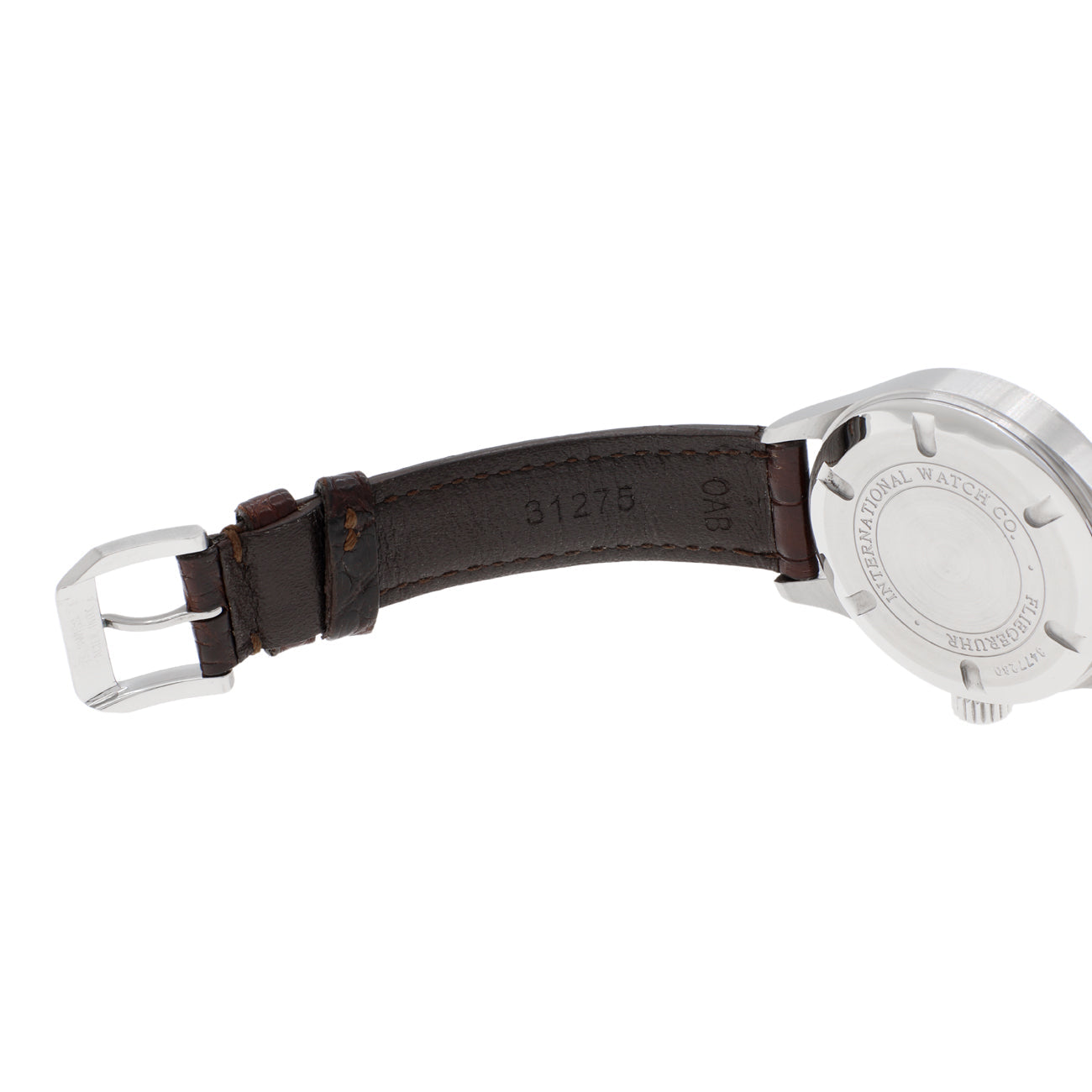 Exclusive IWC Stainless Steel Pilot Midsize IW325601 — Top View