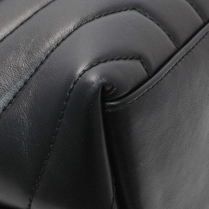Exclusive Saint Laurent Black Calfskin Loulou Chain Satchel Small — Top View