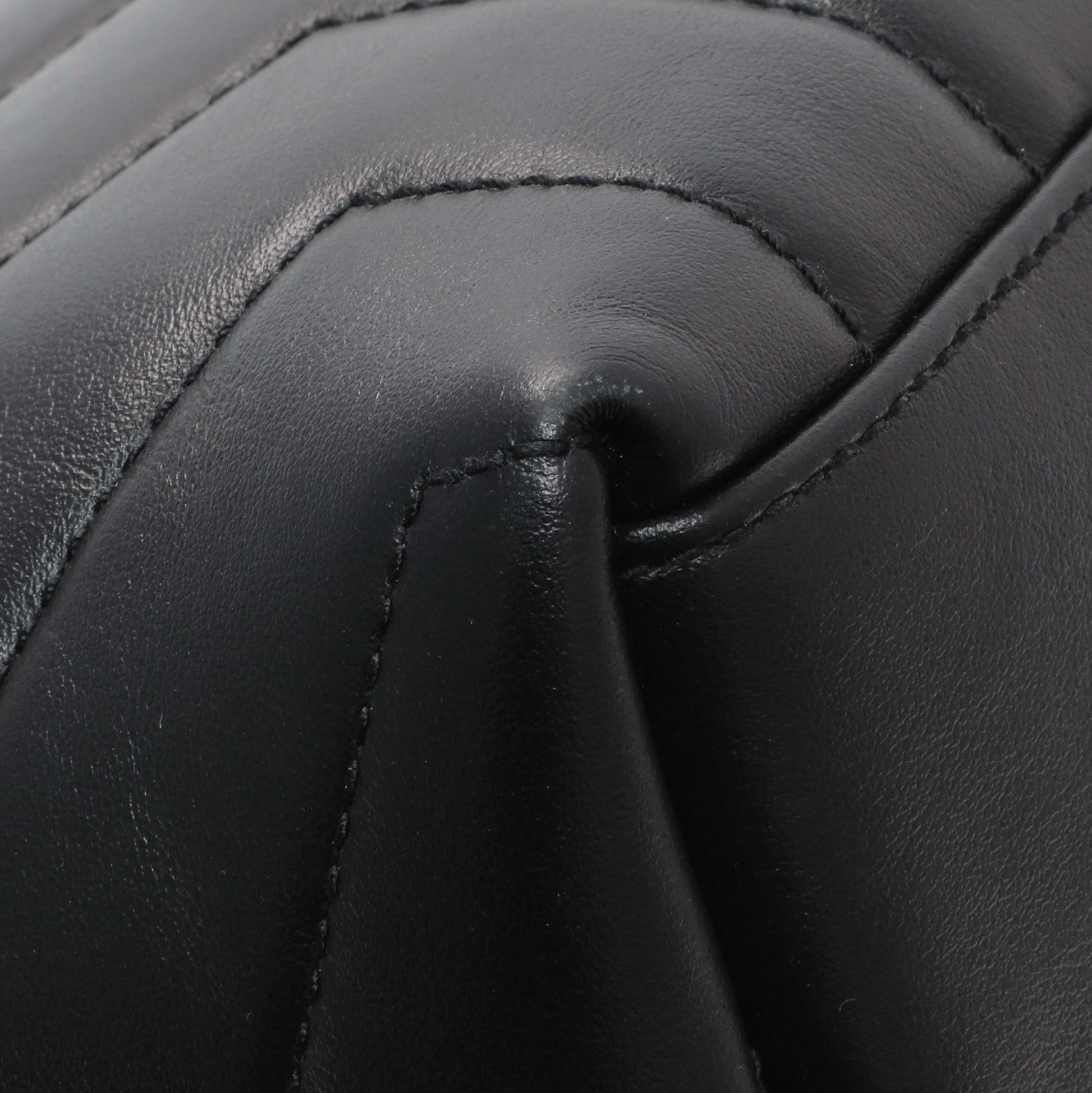 Exclusive Saint Laurent Black Calfskin Loulou Chain Satchel Small — Lifestyle View