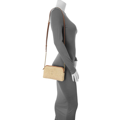 Exclusive Saint Laurent Raffia Gaby Shoulder Bag — Alternate View 7