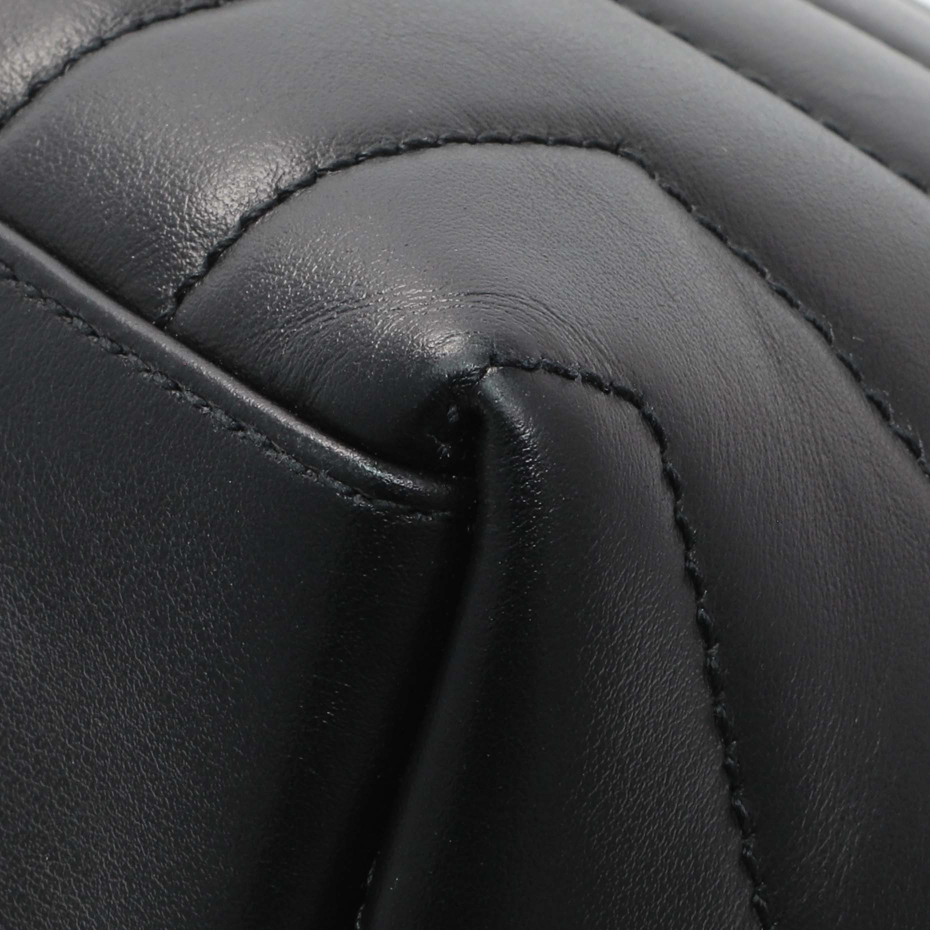 Exclusive Saint Laurent Black Calfskin Loulou Chain Satchel Small — Alternate View 7