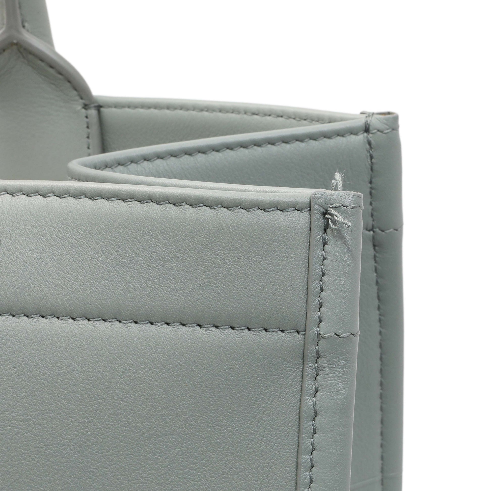 Exclusive Christian Dior Grey Calfskin Embossed Medium Book Tote — Alternate View 12