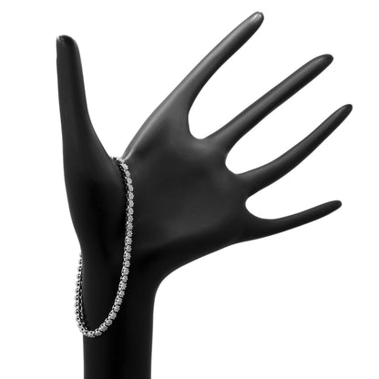 Exclusive 14K White Gold 1.26 Carat Diamond Tennis Bracelet — Back View