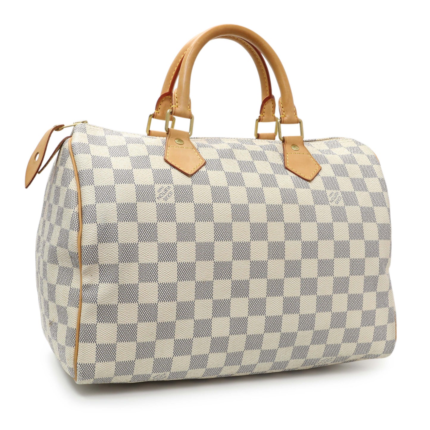 Exclusive Louis Vuitton Damier Azur Speedy 30 — Side View