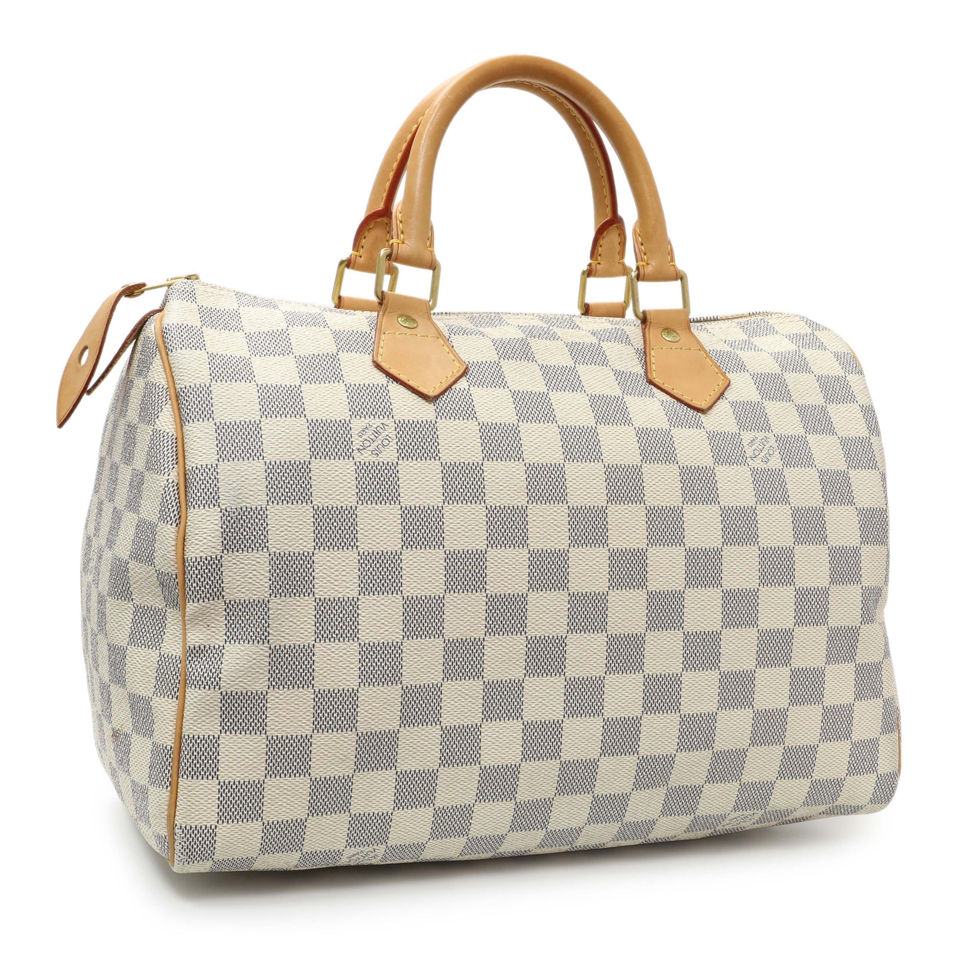 Exclusive Louis Vuitton Damier Azur Speedy 30 — Side View