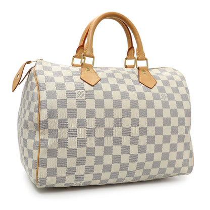 Exclusive Louis Vuitton Damier Azur Speedy 30 — Side View