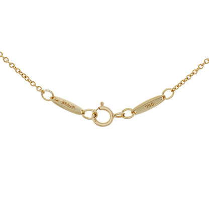 Exclusive Tiffany & Co. 18K Elsa Peretti Open Heart Triple Pendant Necklace — Top View