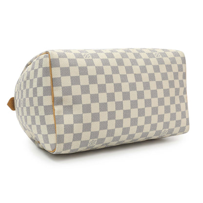 Exclusive Louis Vuitton Damier Azur Speedy 30 — Back View