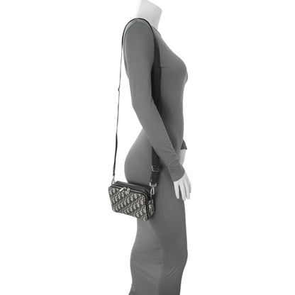 Exclusive Christian Dior Oblique Zipped Pouch with Strap — Alternate View 7