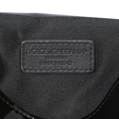 Exclusive Dolce & Gabbana Black Vernice Mini Satchel — Lifestyle View