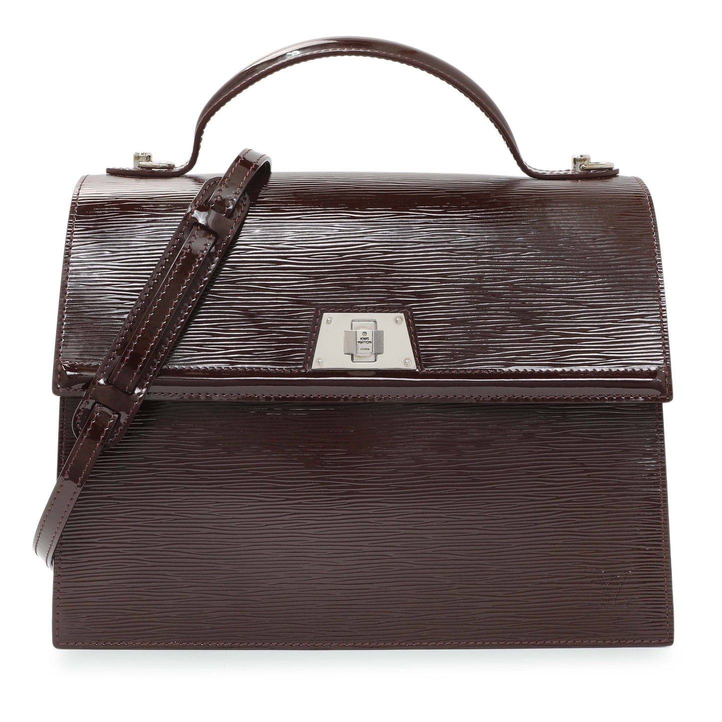 Exclusive Louis Vuitton Prune Electric Epi Sevigne GM — Front View