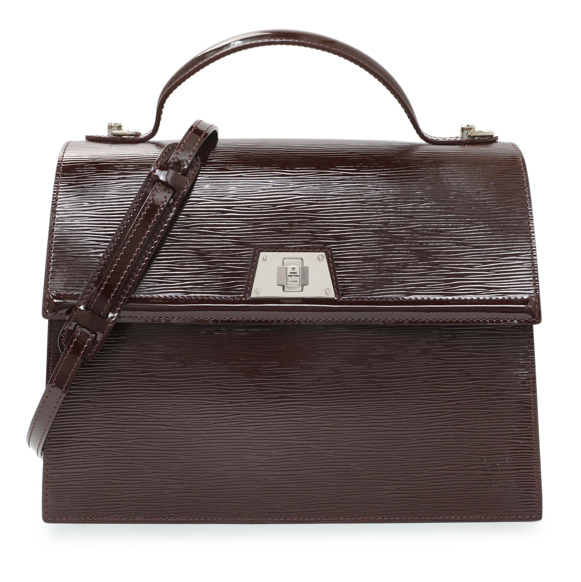 Exclusive Louis Vuitton Prune Electric Epi Sevigne GM — Front View