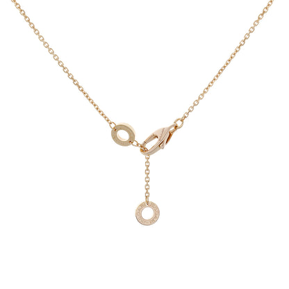 Exclusive Bulgari 18K Rose Gold Mother of Pearl Diamond Divas’ Dream Necklace — Back View