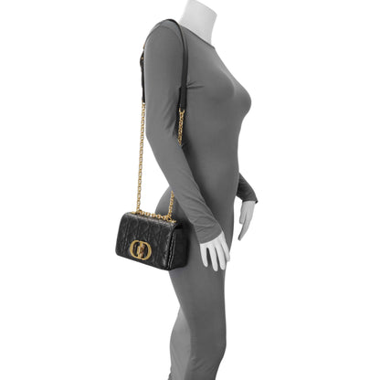 Exclusive Christian Dior Black Cannage Calfskin Small Caro Bag — Alternate View 7