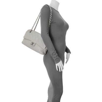 Exclusive Chanel Grey Quilted Goatskin Chain Shoulder Bag — Alternate View 9