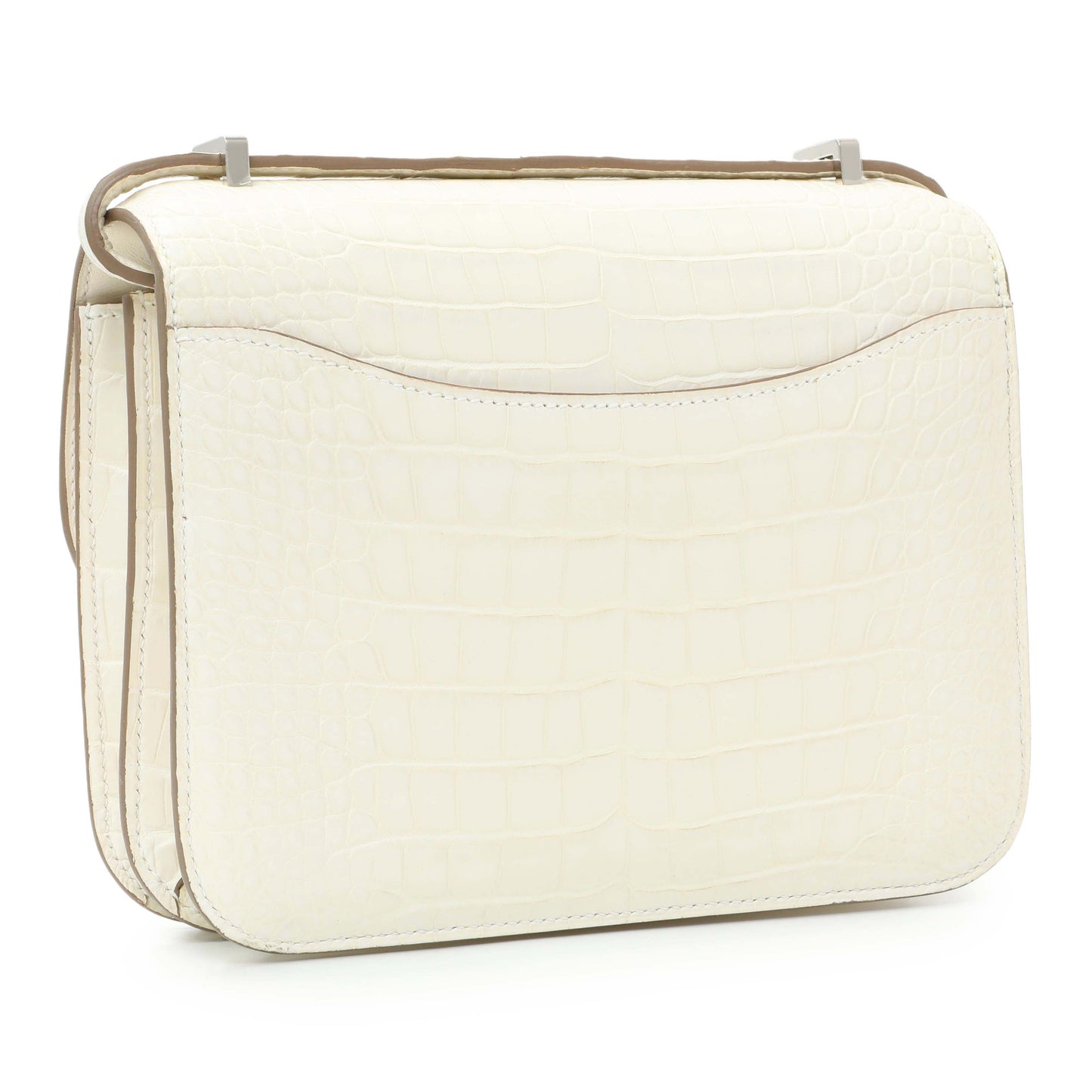 Exclusive Hermes Béton Matte Alligator Constance 18 — Back View
