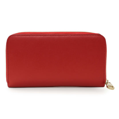 Exclusive Salvatore Ferragamo Red Calfskin Continental Wallet — Side View