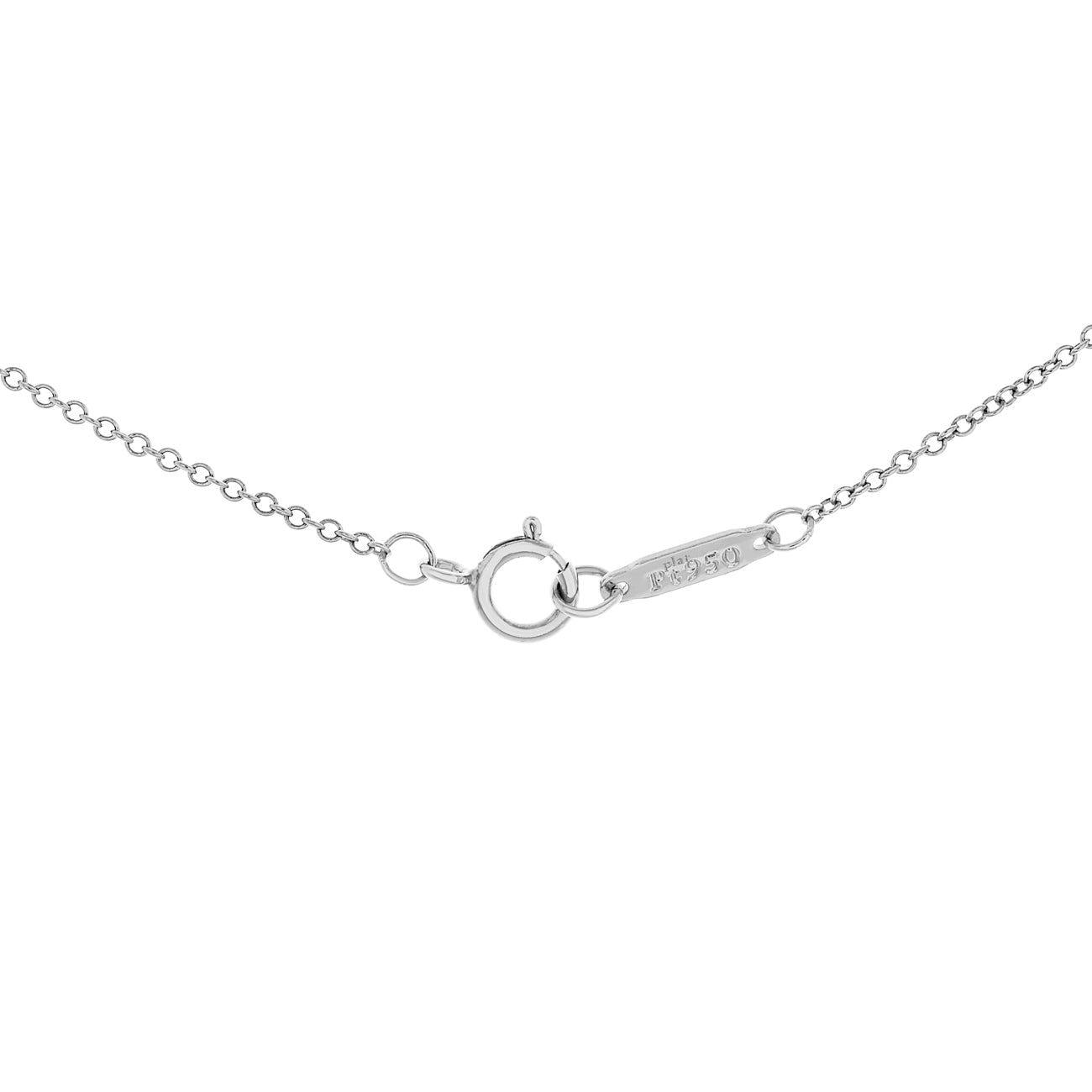 Exclusive Tiffany & Co. Platinum Solitaire Diamond Pendant — Top View
