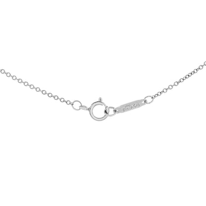 Exclusive Tiffany & Co. Platinum Solitaire Diamond Pendant — Top View