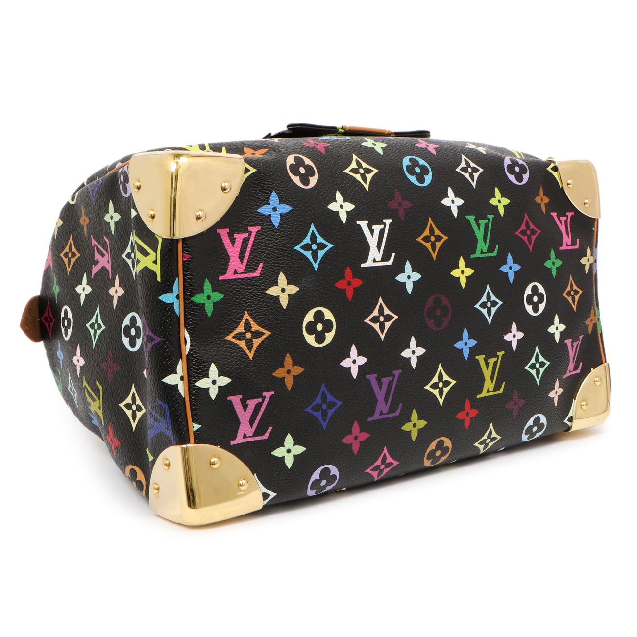 Exclusive Louis Vuitton Black Monogram Multicolor Speedy 30 — Back View