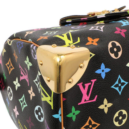 Exclusive Louis Vuitton Black Monogram Multicolor Speedy 30 — Top View