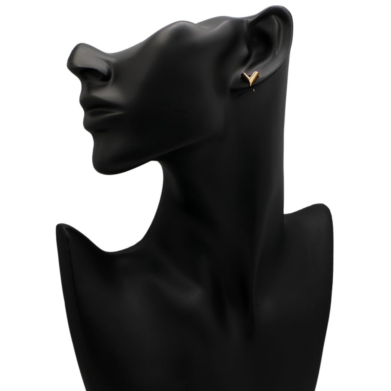 Exclusive Louis Vuitton Essential V Stud Earrings — Back View