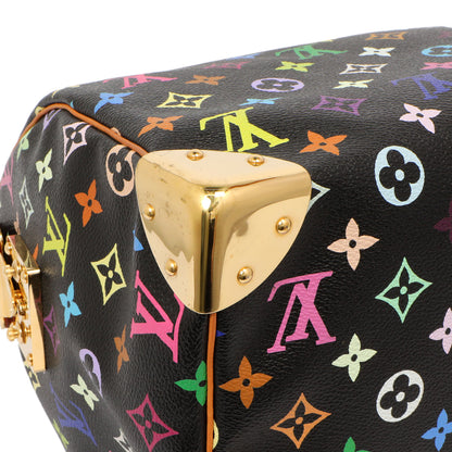 Exclusive Louis Vuitton Black Monogram Multicolor Speedy 30 — Lifestyle View