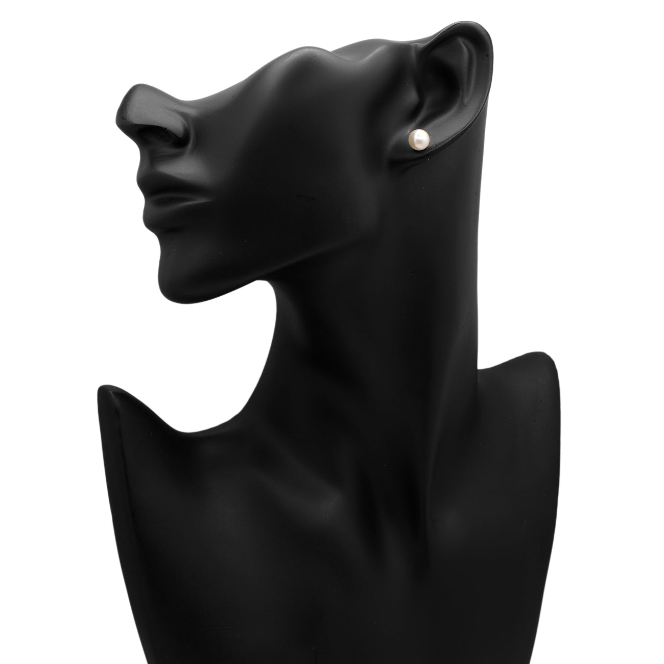 Exclusive Tiffany & Co. 18K White Gold Signature Pearl Earrings — Back View