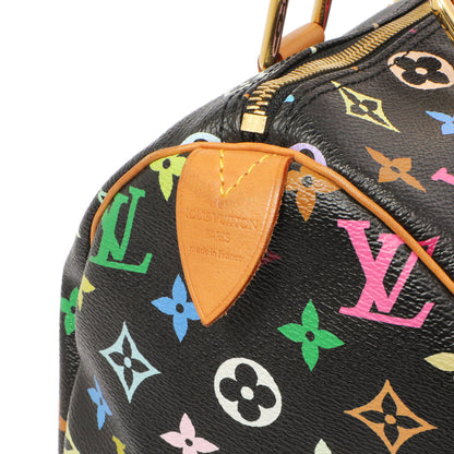 Exclusive Louis Vuitton Black Monogram Multicolor Speedy 30 — Alternate View 10