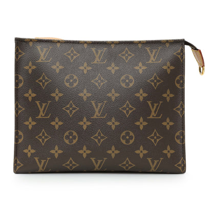 Exclusive Louis Vuitton Monogram Toiletry Pouch On Chain — Front View