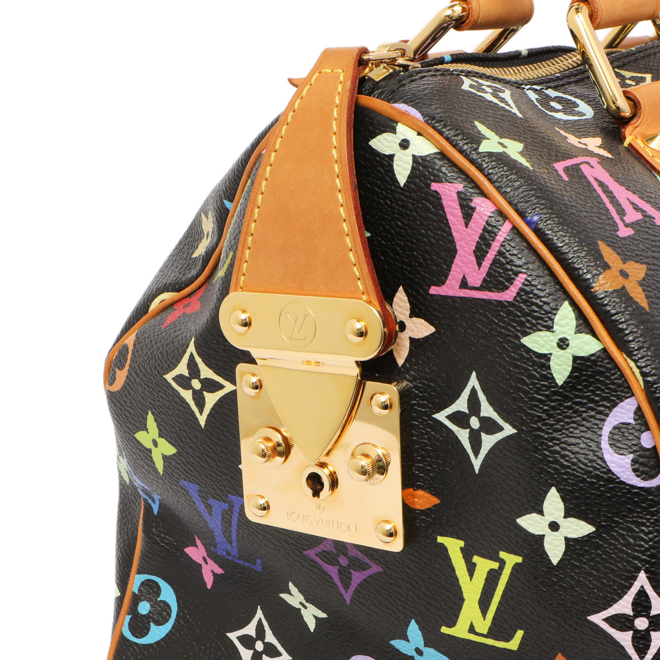 Exclusive Louis Vuitton Black Monogram Multicolor Speedy 30 — Alternate View 11