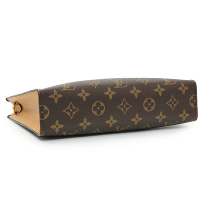 Exclusive Louis Vuitton Monogram Toiletry Pouch On Chain — Back View