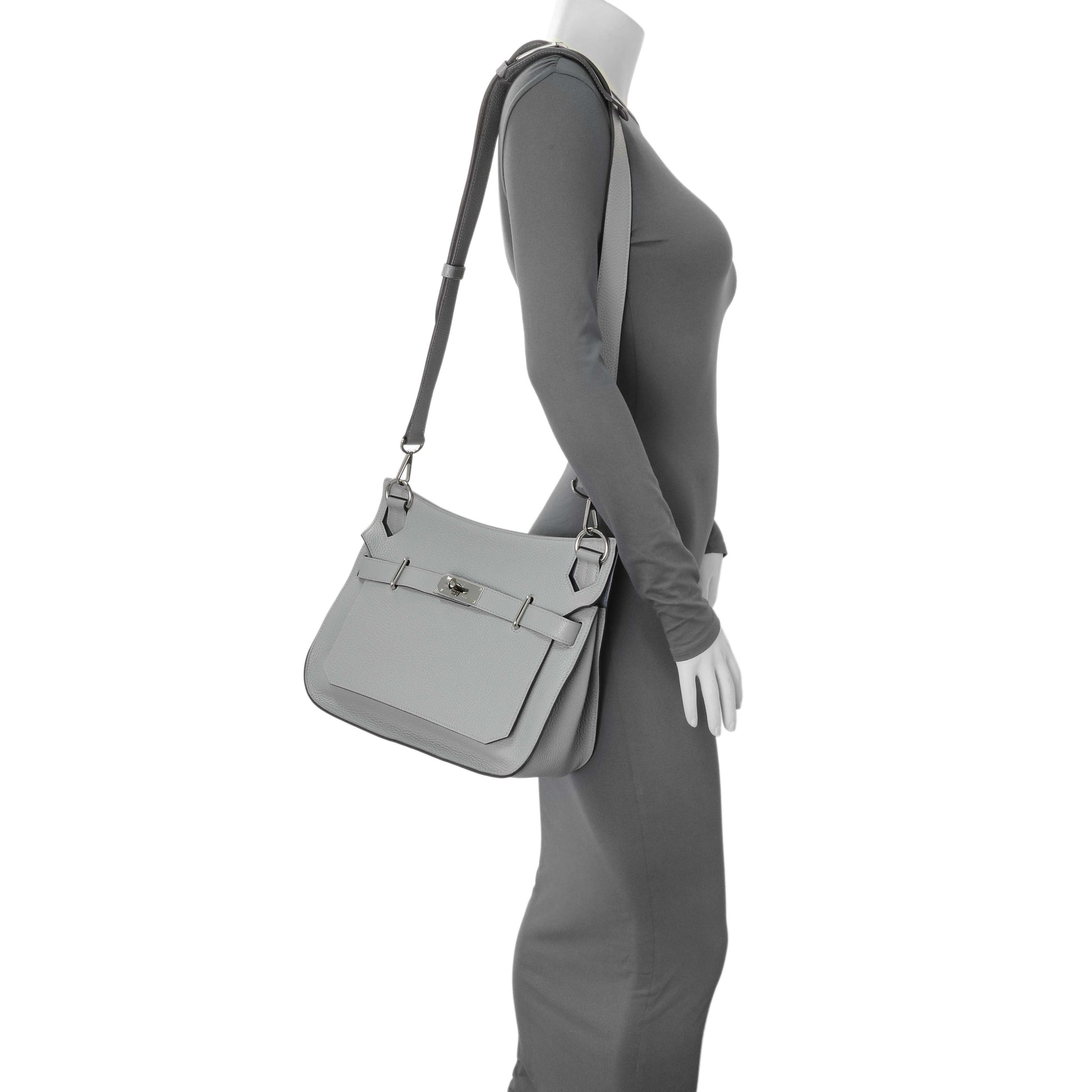 Exclusive Hermes Gris Mouette Clemence Jypsiere 31 — Alternate View 7