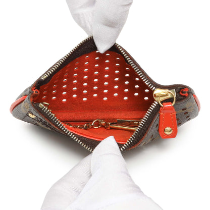 Exclusive Louis Vuitton Monogram Perforated Key Pouch — Top View