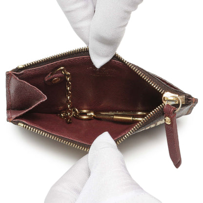 Exclusive Louis Vuitton Damier Ebene Scribe Affiche Key Pouch — Top View