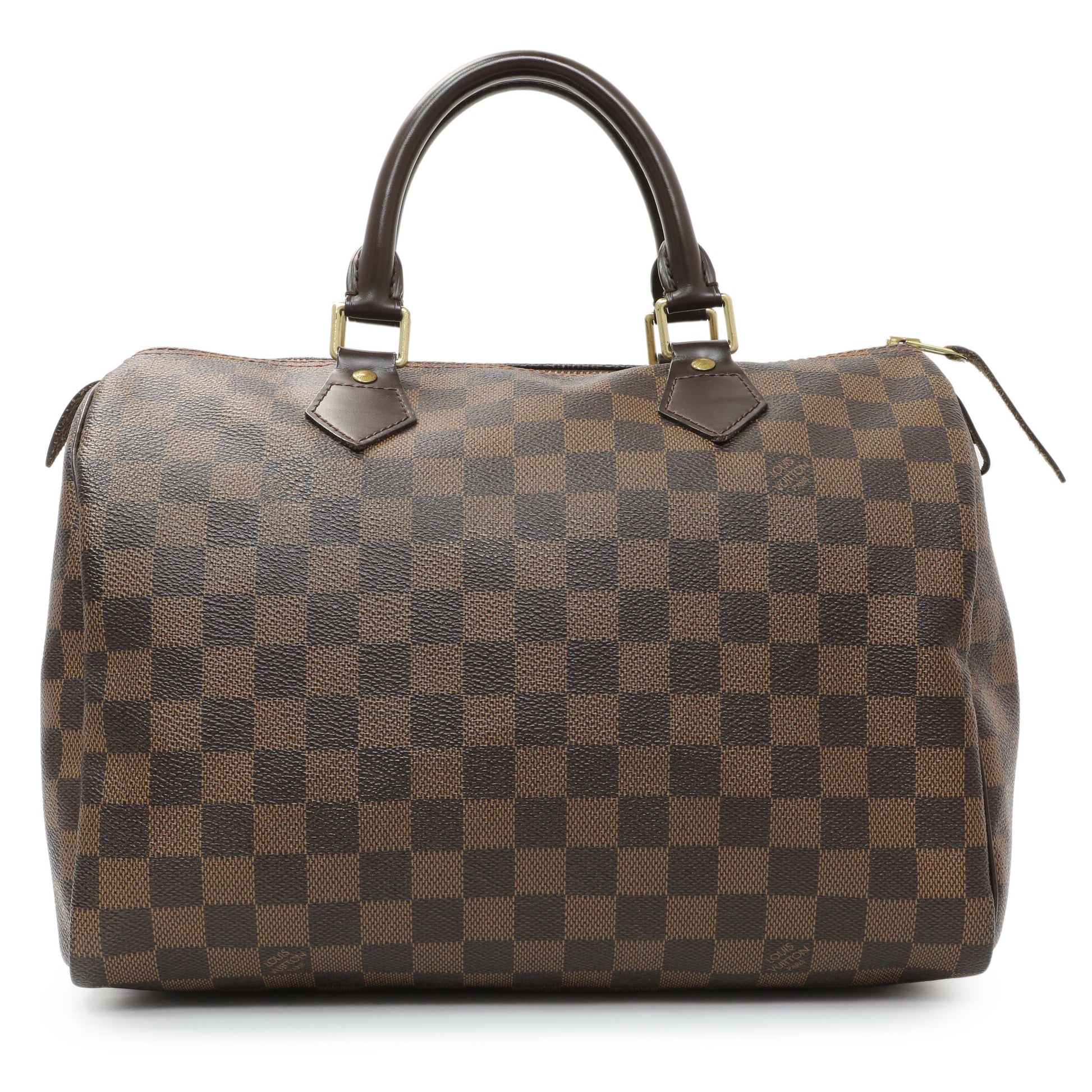 Exclusive Louis Vuitton Damier Ebene Speedy 30 — Front View
